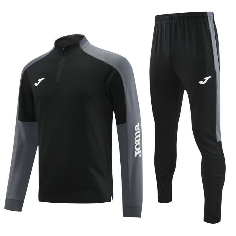 Conjunto de Frio Joma Training Cinza e Preto