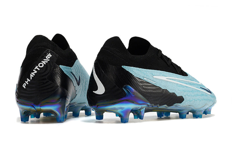 Chuteira Campo Nike Phantom GX Elite FG Preta e Azul