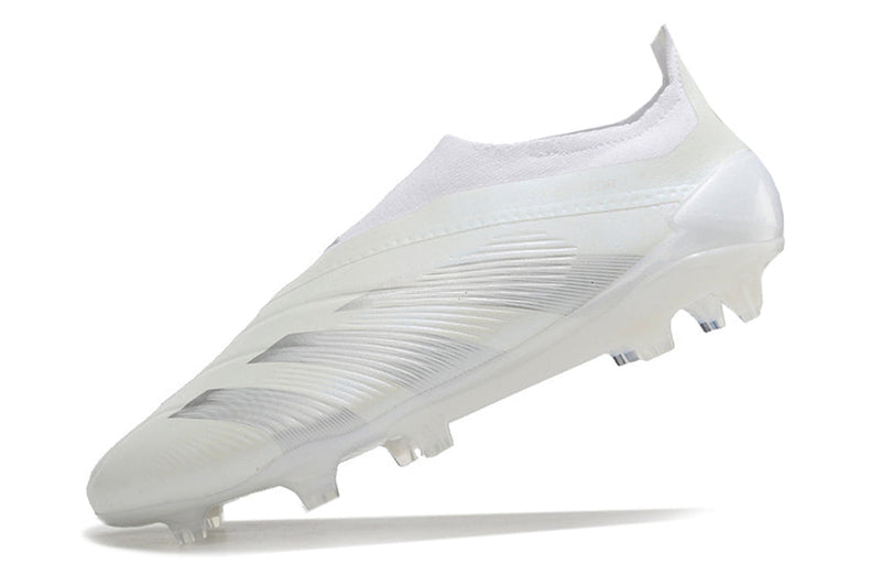 Chuteira Campo Adidas Predator LL Elite FG Branca "Pearlized Pack"