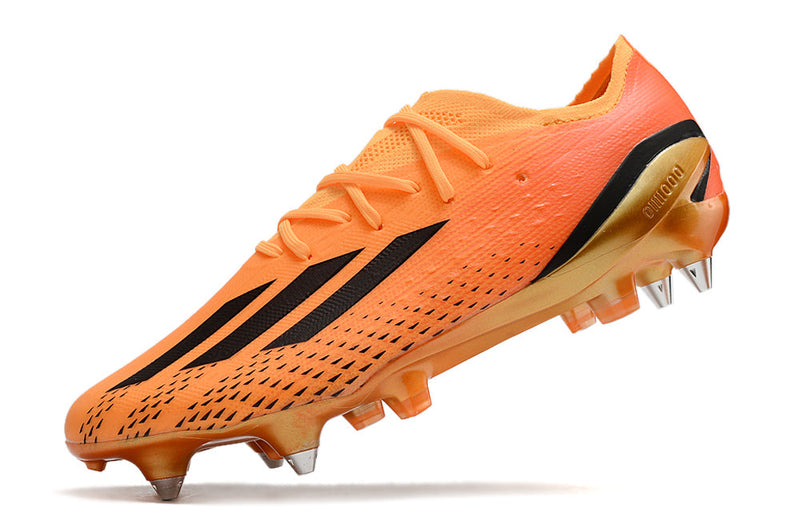 Chuteira Campo Adidas X Speedportal.1 Ponta de Aluminio Laranja "Heatspawn Pack"