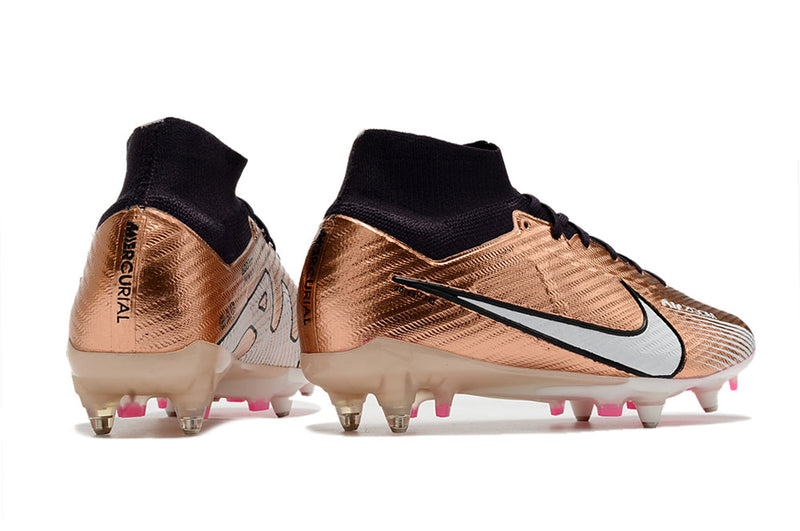 Chuteira Campo Nike Air Zoom Mercurial Superfly 9 Elite Ponta de Aluminio Cobre "Generation Pack"