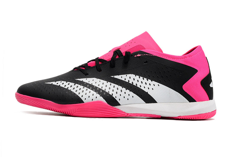 Chuteira Futsal Adidas Predator Accuracy.1 IC Low Rosa e Preto "Own You Football Pack"