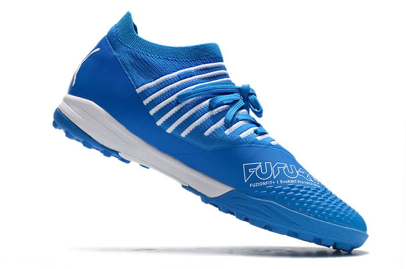 Chuteira Society Puma Future Z 1.3 TF Azul