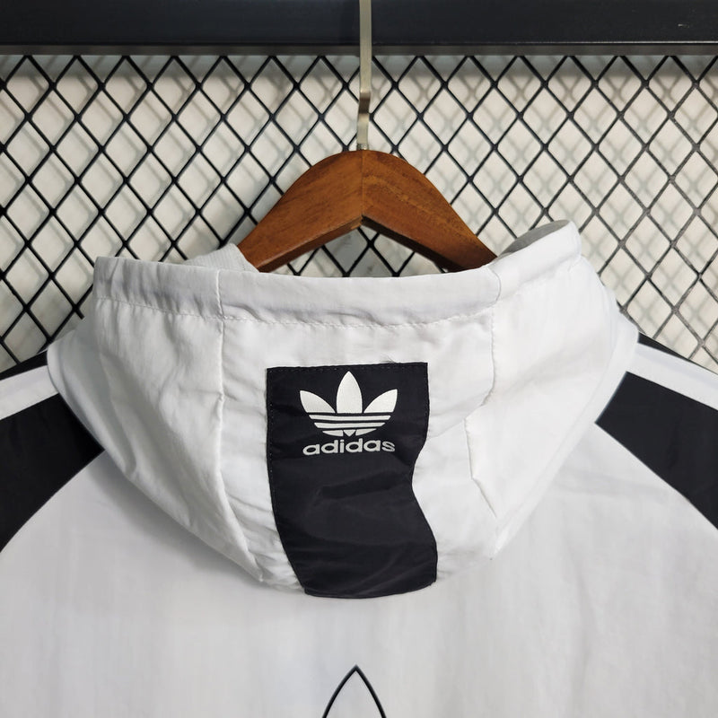 Corta Vento Adidas ADN 10K Branco e Preto