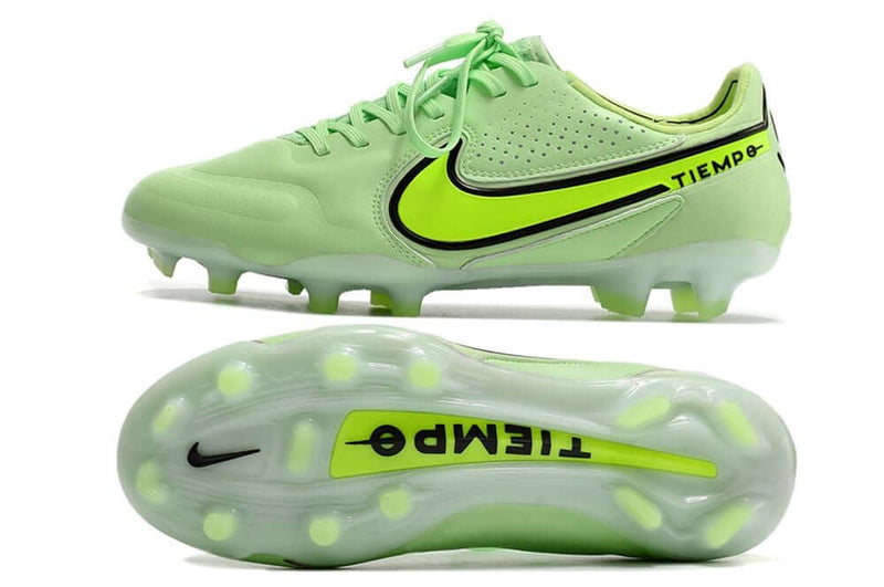 Chuteira Campo Nike Tiempo Legend 9 Elite FG Verde