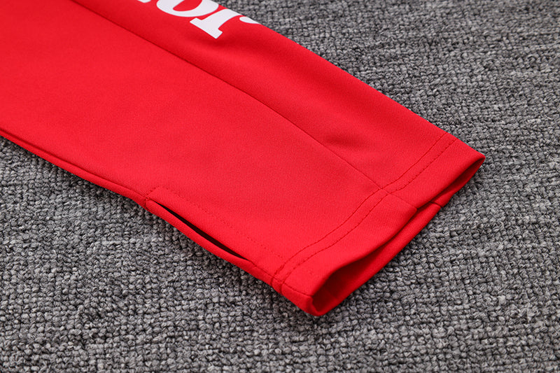 Conjunto de Frio Joma Training Preto e Vermelho