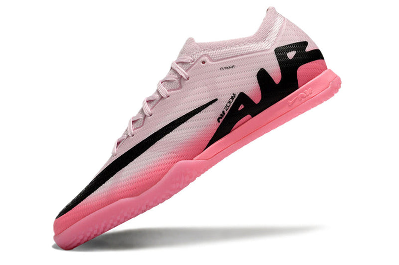 Chuteira Futsal Nike Air Zoom Mercurial Vapor 15 IC Rosa e Preta "Mad Brilliance Pack"