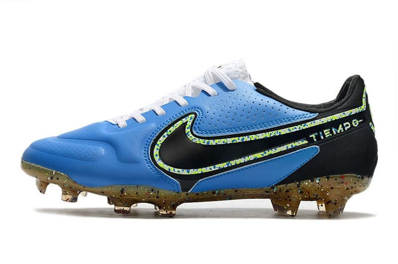 Chuteira Campo Nike Tiempo Legend 9 Elite FG Azul e Preta