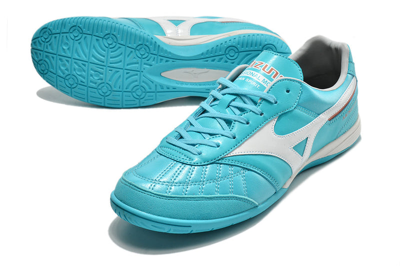 Chuteira Futsal Mizuno Morelia Sala IC Azul "Azure Blue Pack"