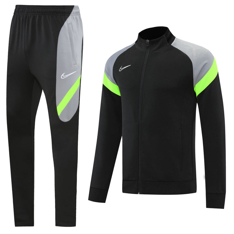 Conjunto de Frio Nike Sportswear Preto, Cinza e Neon