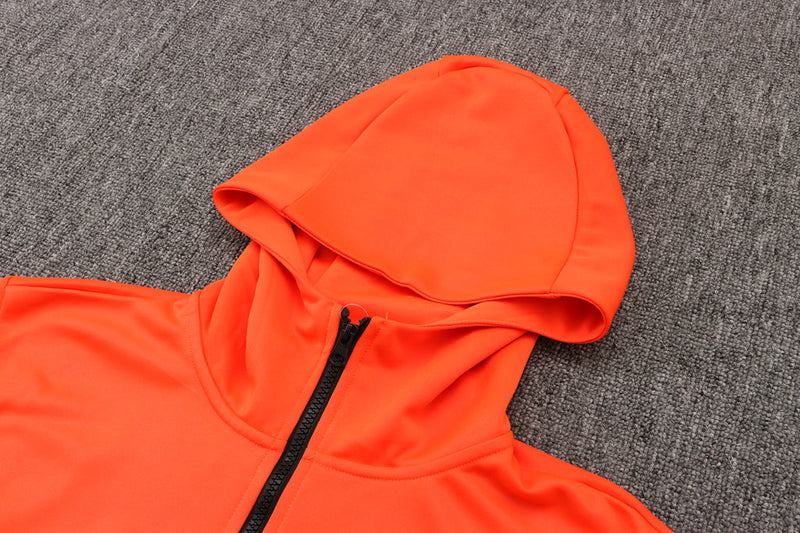 Conjunto de Moletom Nike Sportswear Tech Fleece com Touca Laranja