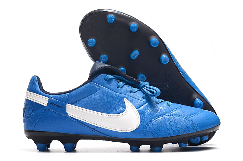 Chuteira Campo Nike Premier 3 FG Azul e Preta