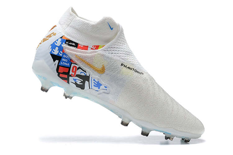 Chuteira Campo Nike Phantom GX DF Elite FG Branca "Harry Kane"