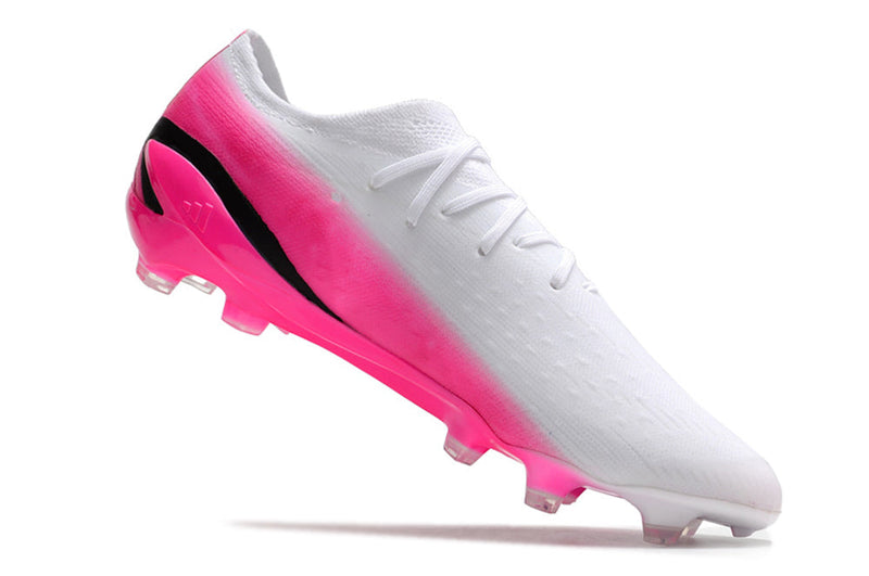 Chuteira Campo Adidas X Speedportal.1 FG Branca e Rosa