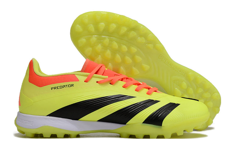 Chuteira Society Adidas Predator Elite TF Amarela, Preta e Vermelha "Energy Solar Pack"