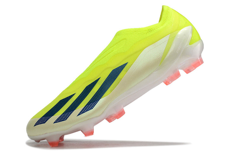 Chuteira Campo Adidas X Crazyfast+ FG Verde e Laranja "Solar Energy Pack"