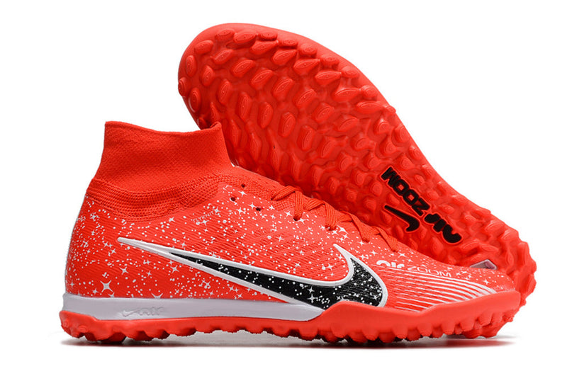 Chuteira Society Nike Air Zoom Mercurial Superfly 9 Elite TF Vermelha