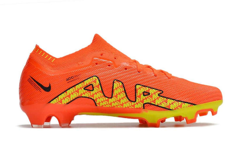 Chuteira Campo Nike Air Zoom Mercurial Vapor 15 Elite FG Laranja e Amarelo