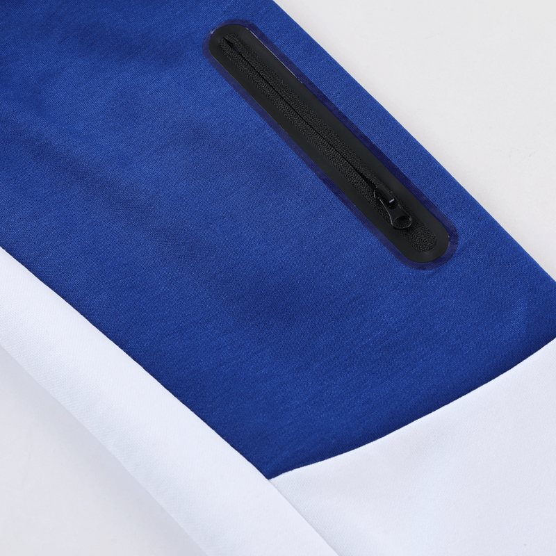 Conjunto de Moletom Nike Sportswear Tech Fleece com Touca Azul e Branco