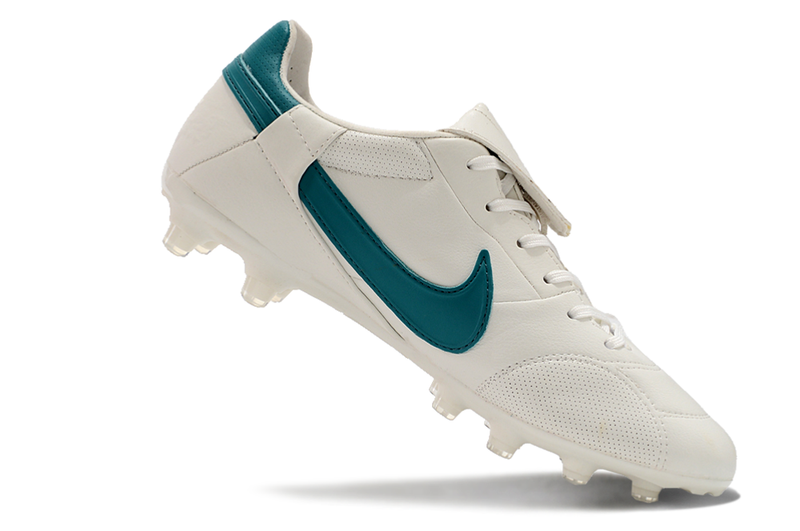 Chuteira Campo Nike Premier 3 FG Branca e Verde "Metalic Summit Pack"