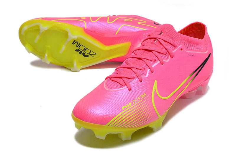 Chuteira Campo Nike Air Zoom Mercurial Vapor 15 Elite FG Rosa "Luminous Pack"