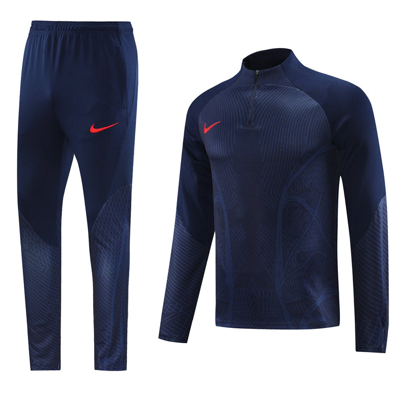 Conjunto de Frio Nike Training Azul e Vermelho