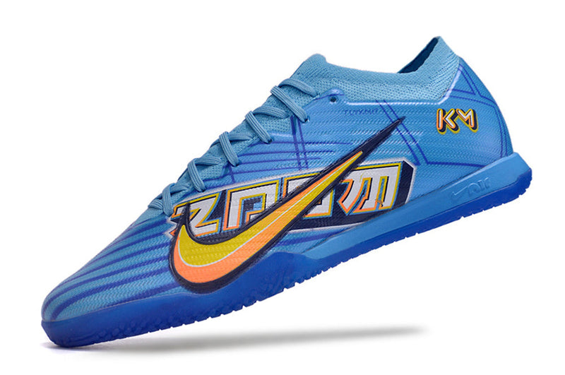 Chuteira Futsal Nike Air Zoom Mercurial Vapor 15 Elite Azul "Mbappe Comic"