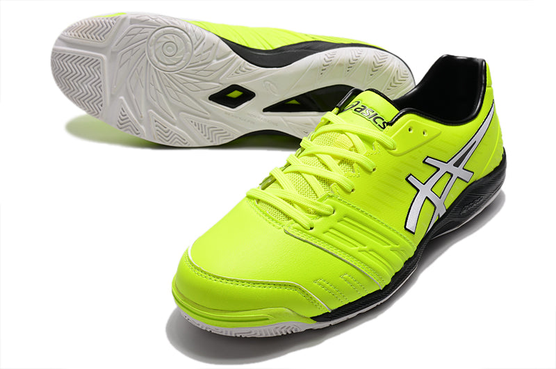 Chuteira Futsal Asics Japan Destaque II IC Verde e Branca