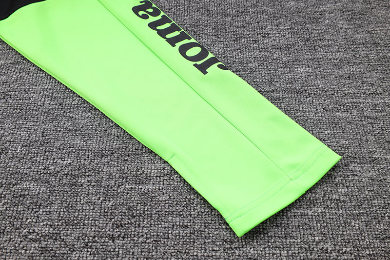 Conjunto de Frio Joma Training Preto e Verde Neon