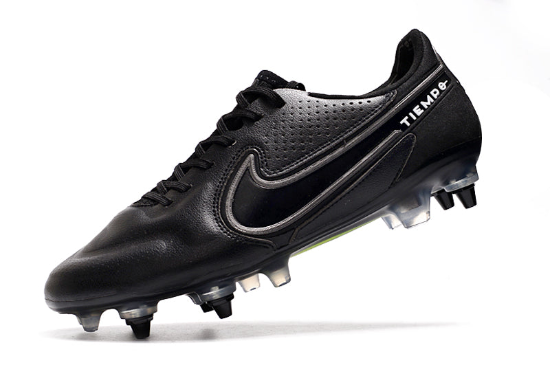 Chuteira Campo Nike Tiempo Legend 9 Elite Trava Mista Preta "Shadow Pack"