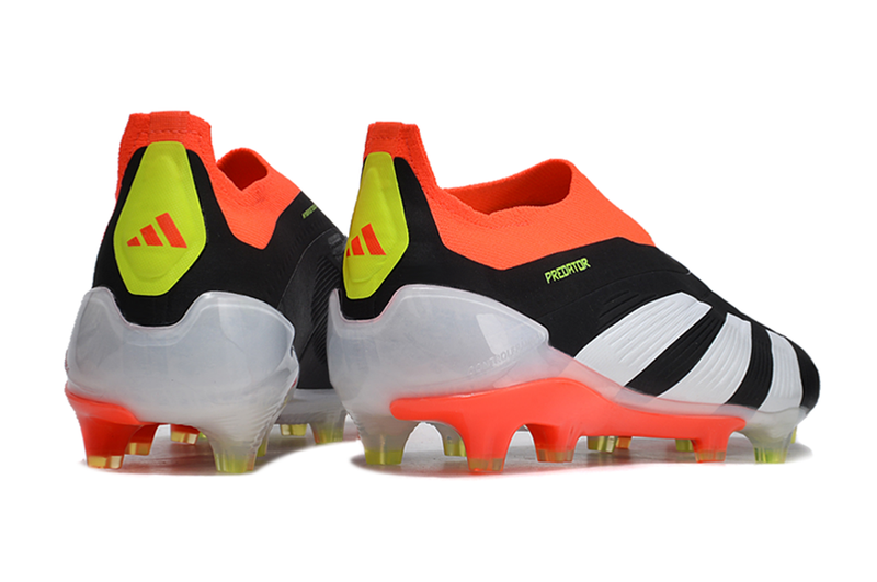 Chuteira Campo Adidas Predator LL Elite FG Preta, Laranja e Branco "Solar Energy"