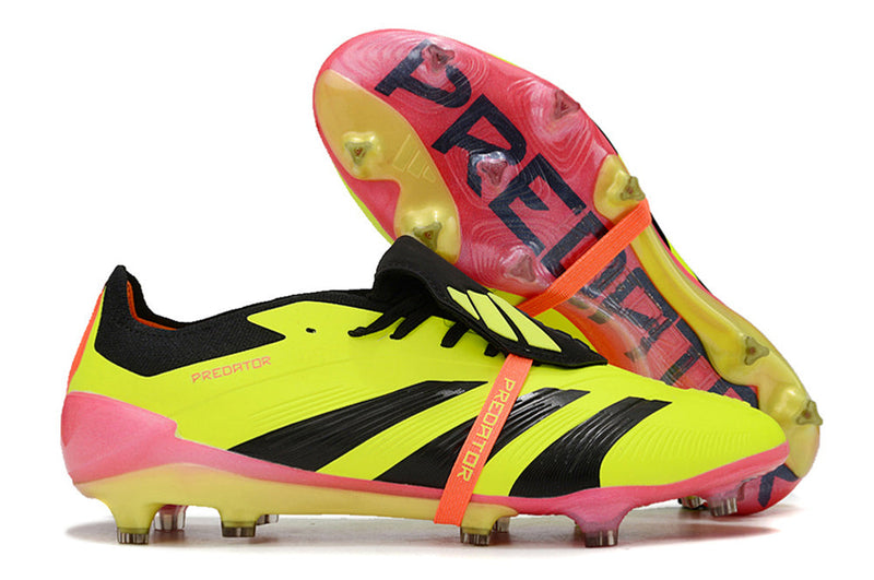 Chuteira Campo Adidas Predator FT 30 Elite FG Amarelo, Preto e Vermelho "Energy Citrus Pack"