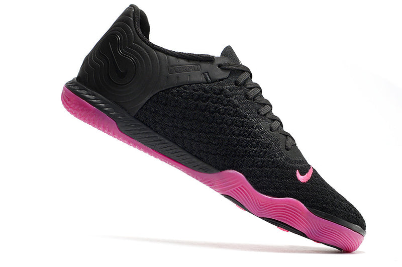 Chuteira Futsal Nike React Gato IC Preto e Rosa