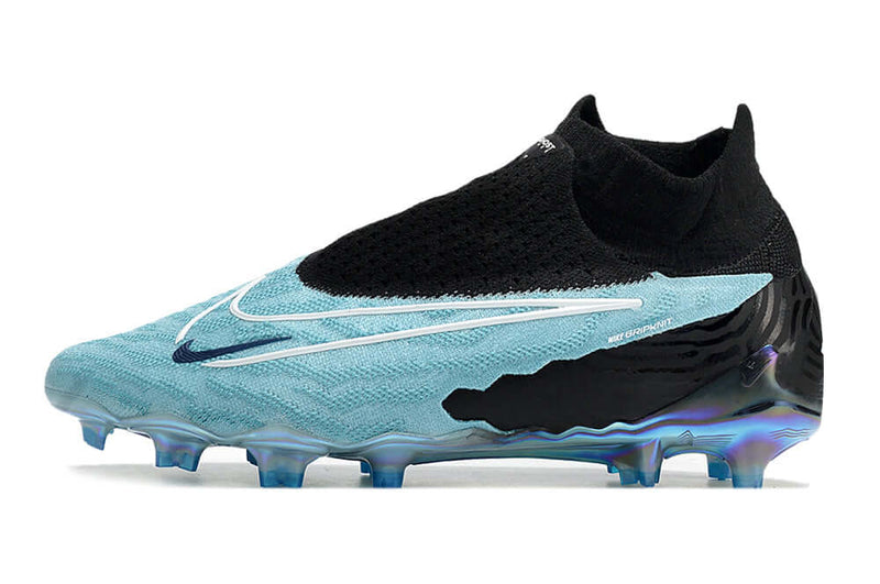 Chuteira Campo Nike Phantom GX DF Elite FG Preta e Azul