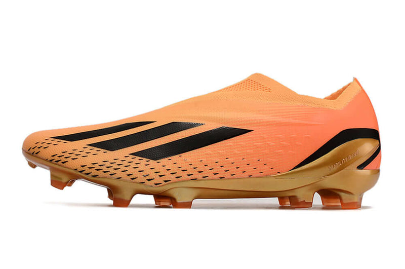 Chuteira Campo Adidas X Speedportal+ FG Laranja "Heatspawn Pack"