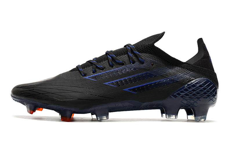 Chuteira Campo Adidas X Speedflow.1 FG Preto e Azul "Escape Light Pack"