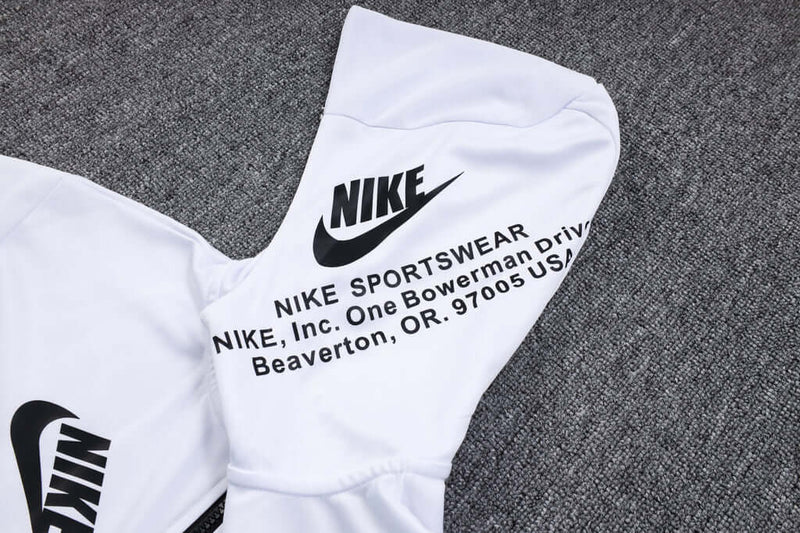 Conjunto de Moletom Nike Sportswear Tech Fleece com Touca Branco