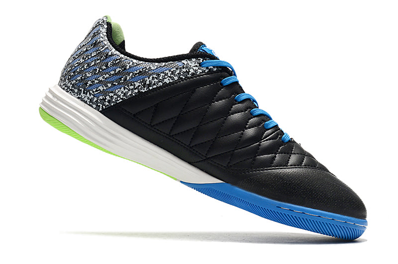 Chuteira Futsal Nike Lunar Gato II IC Preta, Azul e Verde