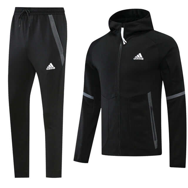 Conjunto de Moletom Adidas com Touca Preto