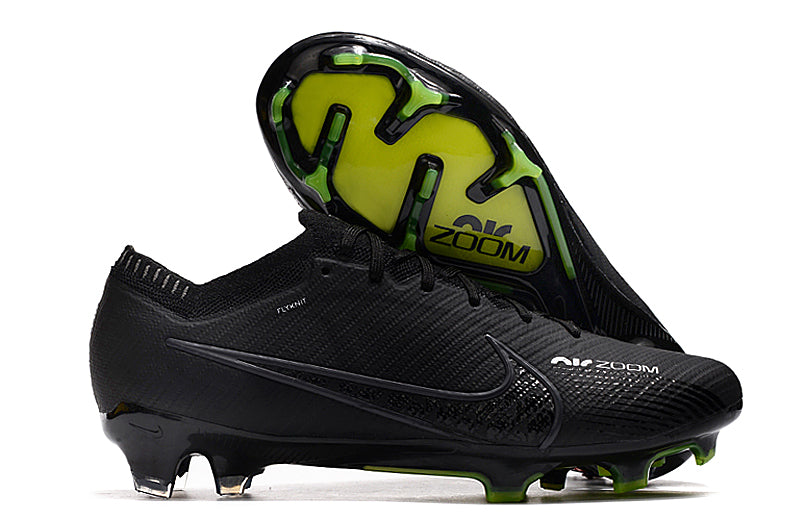 Chuteira Infantil Campo Nike Air Zoom Mercurial Vapor 15 Elite FG Preta "Shadow Pack"