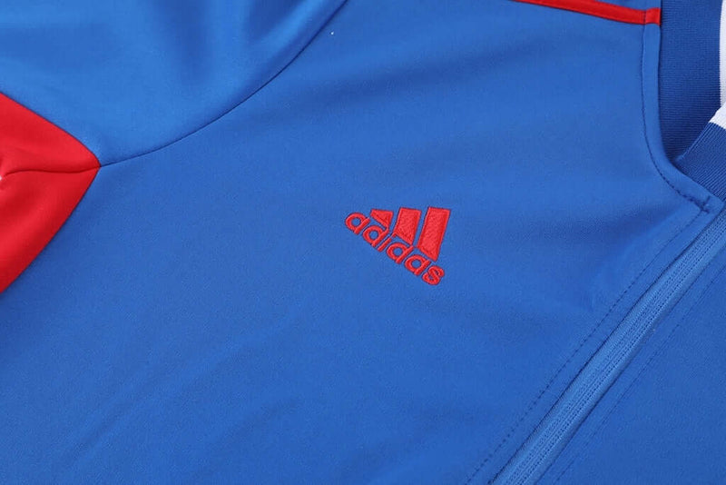 Conjunto de Frio Adidas Sportswear Azul, Vermelho e Preto