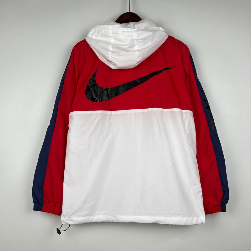 Corta Vento Nike Sportswear Vermelho e Branca