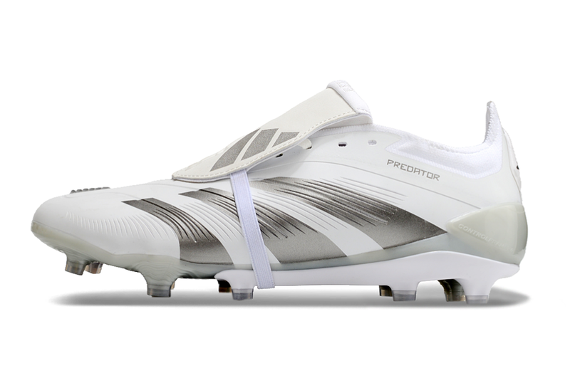 Chuteira Campo Adidas Predator FT 30 Elite FG Branca e Prata "	Pearlized Pack"