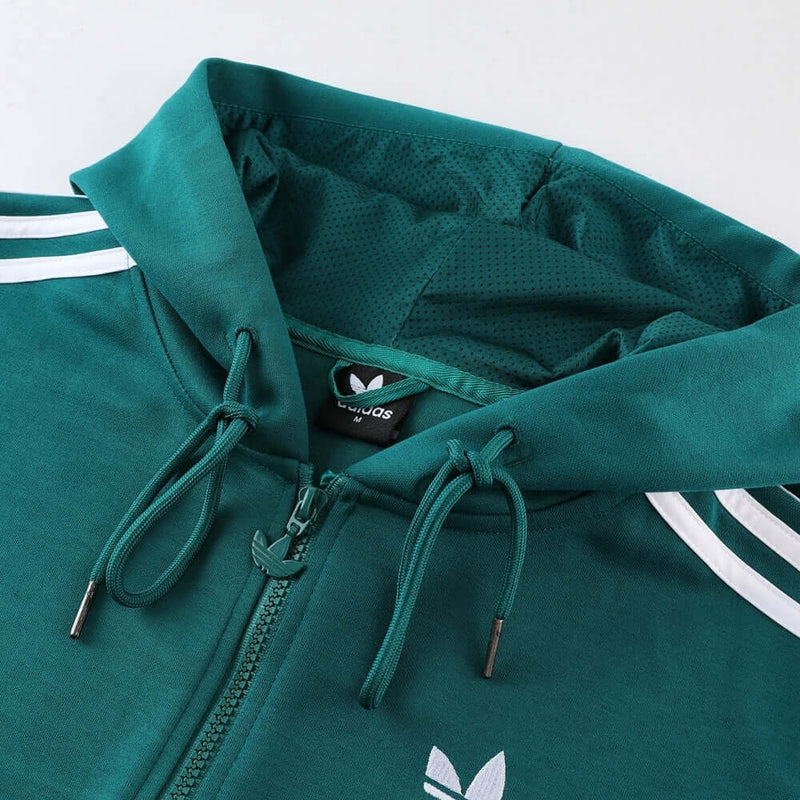 Conjunto de Moletom Adidas com Touca Verde e Preto