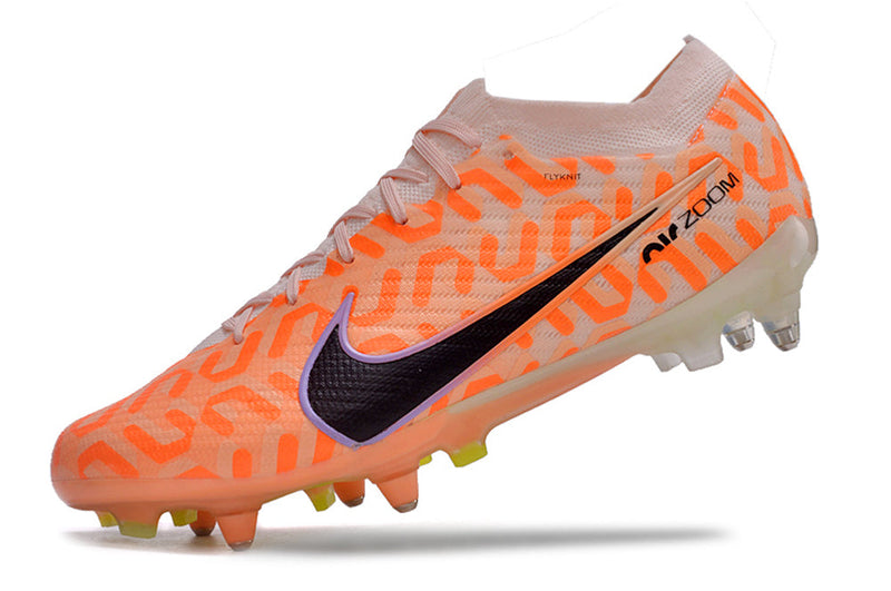 Chuteira Campo Nike Air Zoom Mercurial Vapor 15 Elite Ponta de Aluminio Laranja "United Pack"