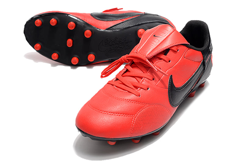 Chuteira Campo Nike Premier 3 FG Vermelha e Preta