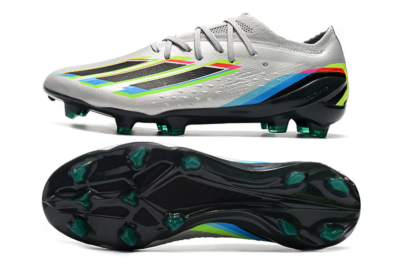 Chuteira Campo Adidas X Speedportal.1 FG Prata "Beyond Fast UCL Pack"