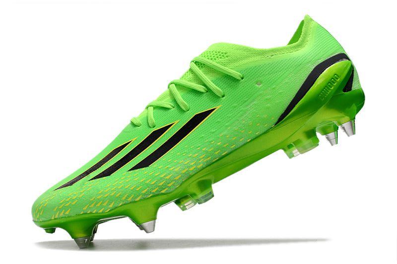 Chuteira Campo Adidas X Speedportal.1 Ponta de Aluminio Verde "Game Data Pack"