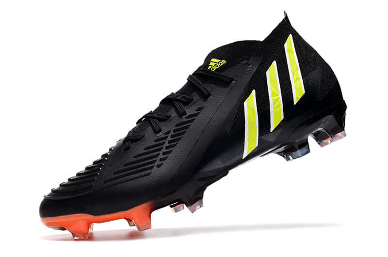 Chuteira Campo Adidas Predator Edge.1 Low FG Preto e Verde "Shadow Portal Pack"