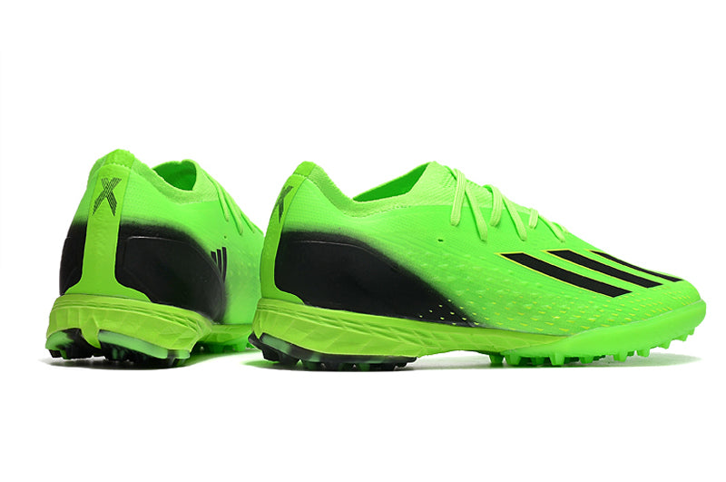 Chuteira Society Adidas X Speedportal.1 TF Verde "Game Data Pack"